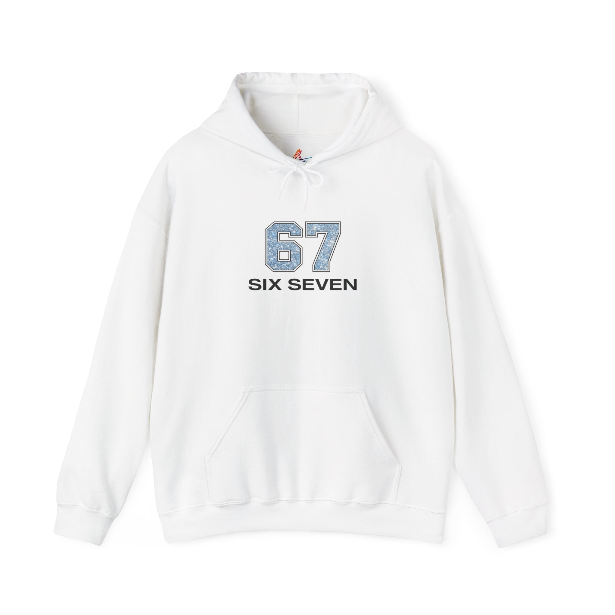 '67 Six Seven' Vintage Athletic Hoodie — Retro Number Design