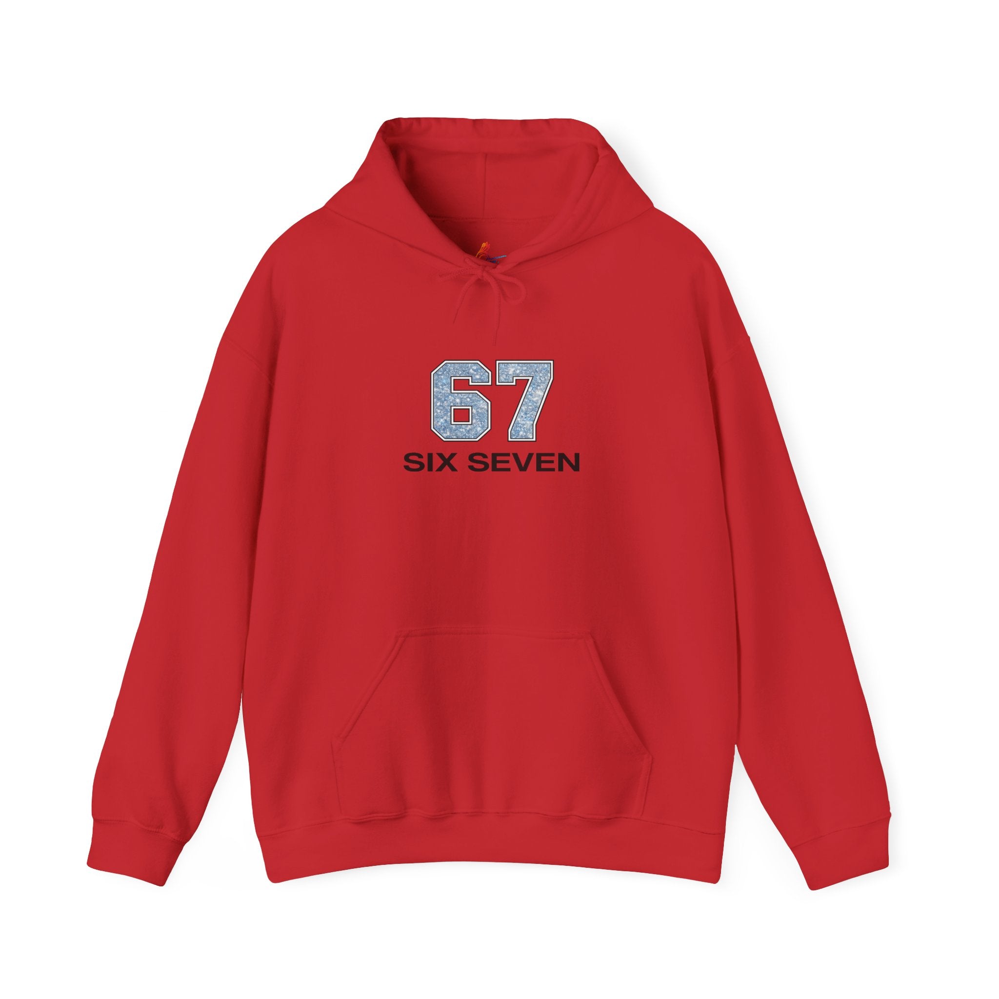 '67 Six Seven' Vintage Athletic Hoodie — Retro Number Design