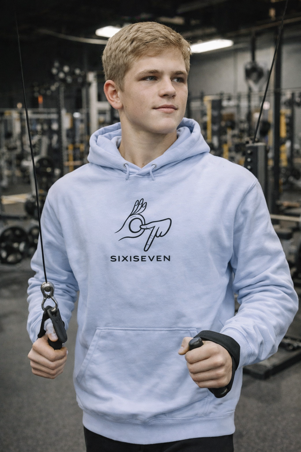 SIX SEVEN Rebel Hoodie  College Pullover